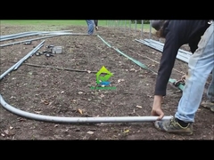 Résistant UV d'espace libre simple de serre chaude de tunnel de feuille de plastique d'envergure